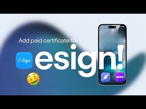 How to Add Paid Certificates to eSign on iPhone & iPad | Install IPA Files on iOS 17 & 18 no PC
