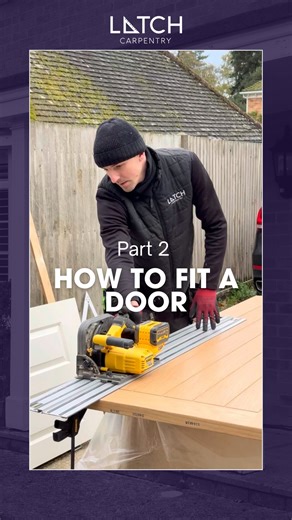 1.7K views · 117 reactions | “How to fit a door” series… Part 2 - follow for more home improvements  #diy #homerenovation #homeimprovement #latchcarpentry #doorfitting #door #doorinstallation #latch #handle | Latch Carpentry | Facebook