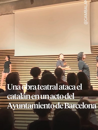 Polémica por obra teatral sobre el catalán en Barcelona