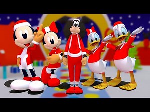 Santa Mickey Mouse Clubhouse Finger Family Nursery Rhymes & Kids Songs