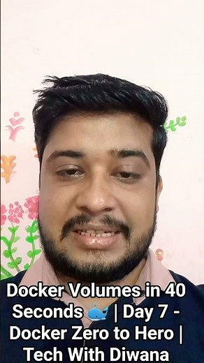 Docker Volumes in 40 Seconds 🐳 | Day 7 - Docker Zero to Hero | Tech With Diwana