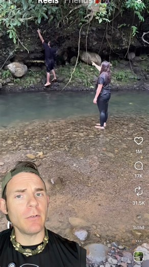 Giant snake bites guy in the junk?! Not ai, but not real either, just old school editing job. This guy has a lot of videos of fake snakes biting his crotch and gets CRAZY views for it though! I mean he’s raking in the money and not using ai, so can’t be too mad 😂 #snake #animals #reptiles | Chris Gillette