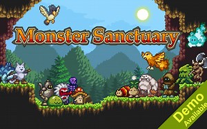 在可爱像素世界里收集和训练怪物，让它们为你作战！一款融合了精灵宝可梦与银河恶魔城的策略冒险RPG《怪物圣所》_哔哩哔哩_bilibili