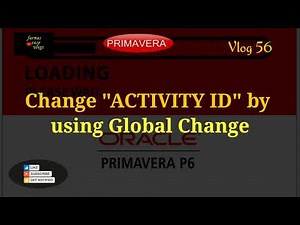 How to change Activity ID after creating the schedule in primavera P6