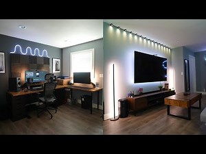 Ultimate Tech Room Tour | Wood & Black Minimalist Aesthetic