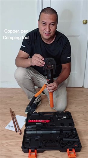 Copper Crimping Tool for PEX Pipe Connections