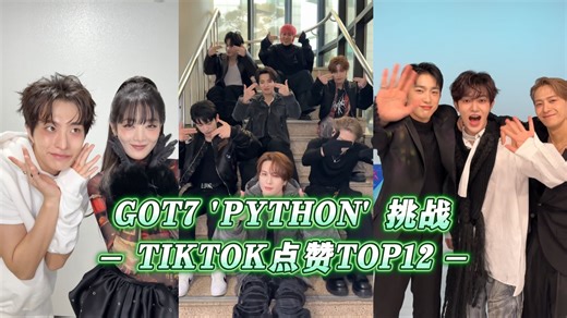 【GOT7】时隔3年的回归！章昊最成功的鸟宝宝！Minnie助阵好友们！GOT7 'PYTHON' 挑战 TIKTOK点赞TOP12！