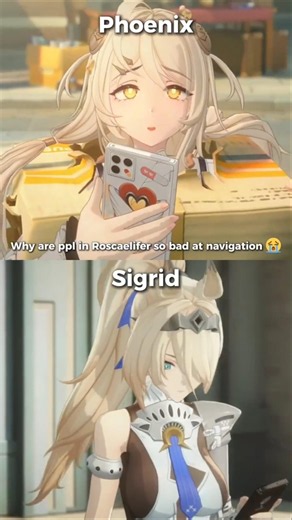 Phoenix vs Sigrid when navigating 😭 #zenlesszonezero