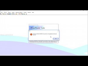 eSSL eTimeTrackLite | 'Microsoft.ACE.OLEDB.12.0' Error Fix | Simple Method | ESSL | Windows 7 64Bit