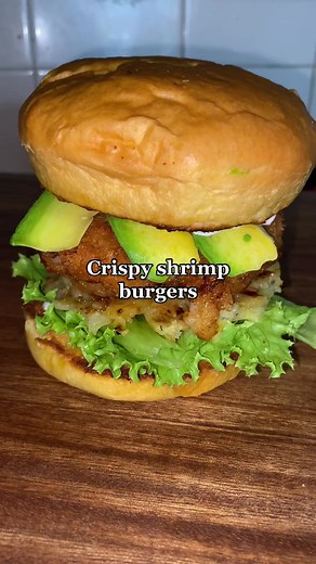 Crispy Shrimp Burger Recipe