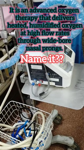 DEVICE USED TO PROVIDE HEATED AND HUMIDIFIED OXYGEN TO PATIENT #@SmartMedicalKnowledge
