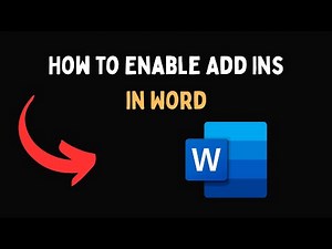 How to Enable Add Ins in Word