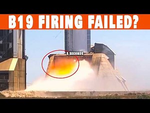 Starship Booster 19 Raptor 3 Engine Static Fire Problem...What Wrong?