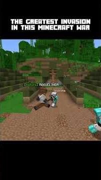 The Greatest Invasion in this Minecraft War #100players #minecraft #minecraftwar
