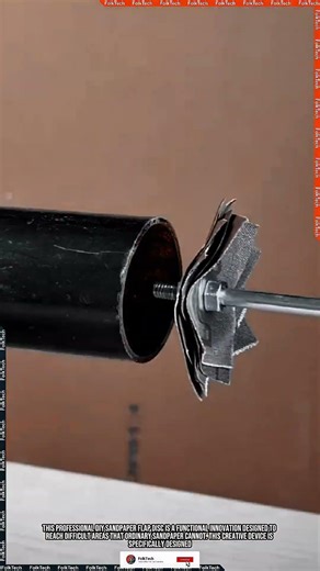 DIY Flap Disc: Sanding Curved Surfaces With Contour-Fit Smooth Seamless #tool #tools #innovation