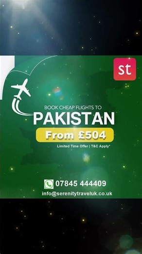 Book Cheap flights to Pakistan #flights #serenitytraveluk #unitedkingdom