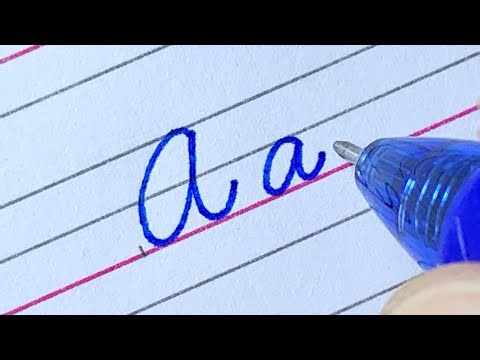 NEW American Cursive Writing For Beginners | How to write new American cursive writing A to Z | abcd
