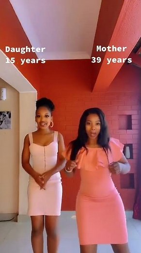 mother 39 and daughter 15 participating in Kiss Daniel buga challenge