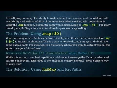 Shortcuts in Swift: Simplifying .map { $0 } with KeyPaths