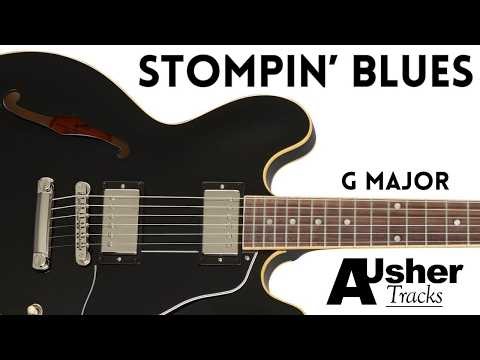 Stompin Blues 12 Bar Guitar Backing Track Jam in G major