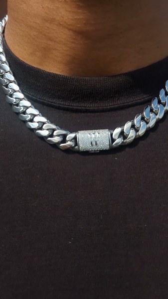 18k Gold Custom Diamond Clasp Cuban Link Chain from Drip-Culture-Jewelry.com