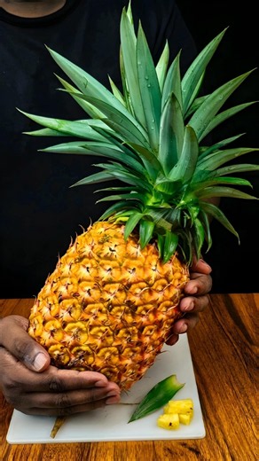 Satisfying Pineapple Cutting ASMR | Eating #viral