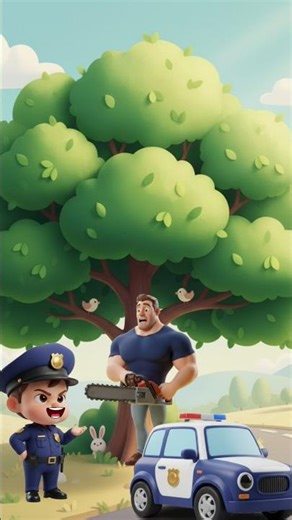 Hey, you can't cut down trees carelessly #cartoon #cartoonforkids #animation #englisch #animanik