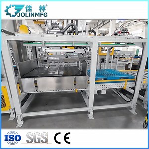 [Hot Item] Automated Palletizing Line Pallet Dispenser Load Slip Sheet Bagging Palletizing Wrapping Line