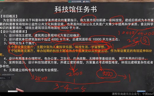 2023年最新BIM三级建筑设计任务书讲解