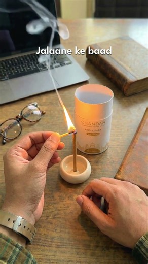 Chandan Bambooless Agarbatti for Daily Pooja 🪔| Natural Incense Sticks | #Sadhna.Co #Shorts #Pooja