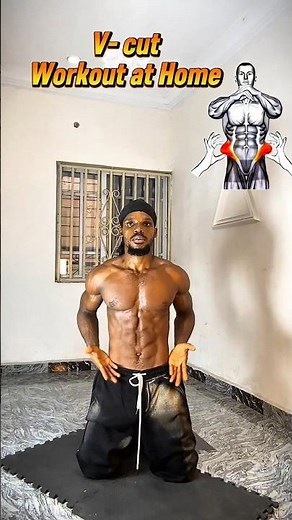 V line abs workout 🔥 #fitness #homeworkout #viral #tutorial #workout #abs