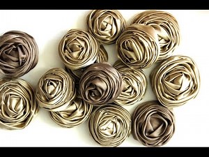 Rolled Ribbon Rose Tutorial - DIY