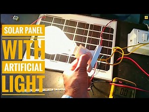 Solar panel experiment with artificial light | How to use solar panel at night science project