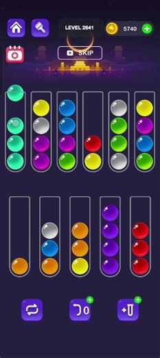 Ball Sort Master Level 2641 #ballsortmaster #ballsortmastersolution #puzzlegame #gaming #games