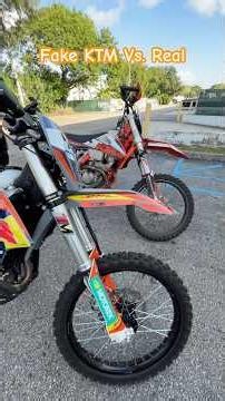 Fake KTM Dirt Bike VS Real | Trailmaster JHL LX300