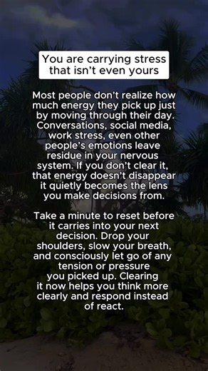 Ariya Lorenz on Instagram: "Most of the energy affecting your life isn’t even yours. We absorb stress, emotions, and information all day long and if we don’t clear it, it quietly shapes how we think, feel, and decide. Clarity doesn’t come from doing more. It comes from resetting your system before you keep going✨ #energywork #energyhealer #stresstips #energytips #higherself"