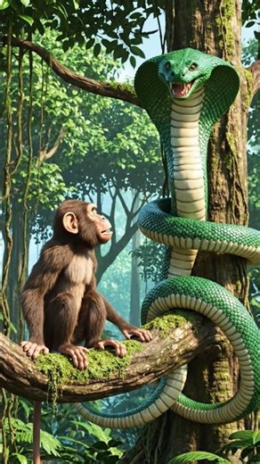 You Won’t Believe What the Monkey Told the Giant Nagin 😂🐒#usa #usacartoon #america