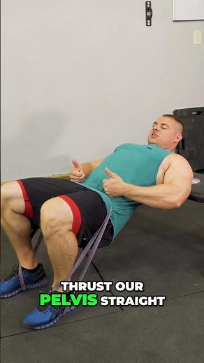 Banded Hip Thrust: Perfect Glute Workout Technique! #shorts