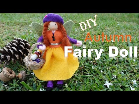 DIY- Autumn Fairy Doll | How to Make a Bendy Doll from Pipe Cleaners | Huong Harmon