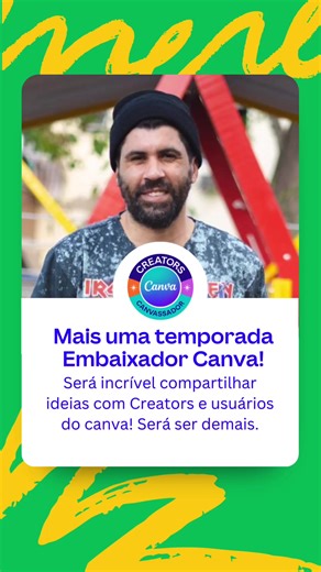 Sou Creator do @canva #canva Para quem não sabe, me tornei esse ano Creator Canva em Janeiro de 2022- Um Programa de criadores do Canva Global que hoje encontra-se em fase Beta no Brasil! O Papel do Creator é criar modelos no seu próprio estilo e compartilhe-os com usuários do Canva em todo o mundo - criando modelos para apresentações, gráficos de mídia social, vídeos, camisetas, folhetos, panfletos, pôsteres e muito mais! Já iniciei com alguns templates, e vocês usuários do Canva em todo o mund
