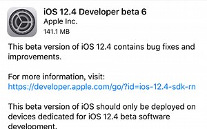 iOS 12.4beta6发布，稳定性进一步改善，发热续航也得到优化，推荐所有用户更新！