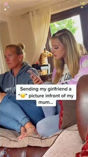 Send a hot text message to your wife in front of your family#couple #Love #husbandandwife