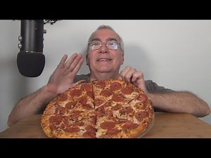 ASMR Eating Domino's Double Pepperoni Double Cheese Pizza