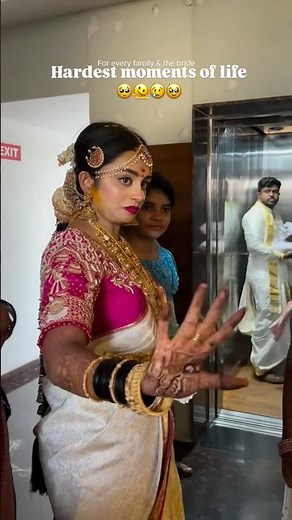 Hardest Moment for an Indian Bride | Wedding Vidaai Moment | Bride Emotions | South Indian Wedding