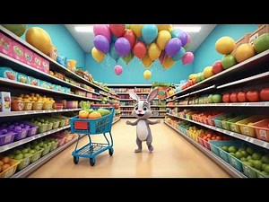 Supermarket Shopping Song | Kids Nursery Rhyme | Learn Food & Counting
