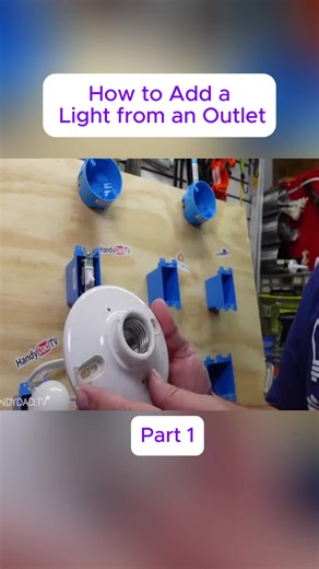 How to Add a Light from an Outlet #diy #tip #work #electrical #building