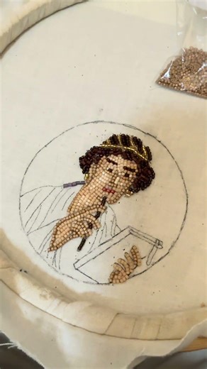 Latest beaded embroidery I’ve been working on!