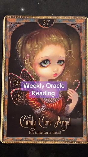 Weekly Oracle Reading - Candy Cane Angel 🎄 For private readings see link in bio 🎄 #oraclecards | Lou Valcourt - The Rocker Witch