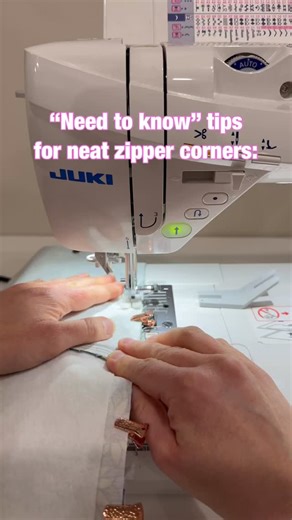 Two of my early videos on the channel focused on getting neat zipper corners. In “Perfect Corners, Perfect Curves” I demonstrate how I sew my top zippers without including the lining in the row of top stitching, while in “More Tips for Top Zips” I show you how to top stitch your zipper with the lining included but still achieve a squared corner. You can practice with the free OKSew Betty Pouch pattern, linked with both tutorials. #oksew #skillbuilder #topstitching #letsgetgoing #bagmaker #bagmak