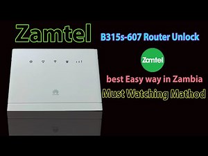 Zamtel Router b315s-607 Unlock For Any Sim Card Using This video Wil B Live Proof